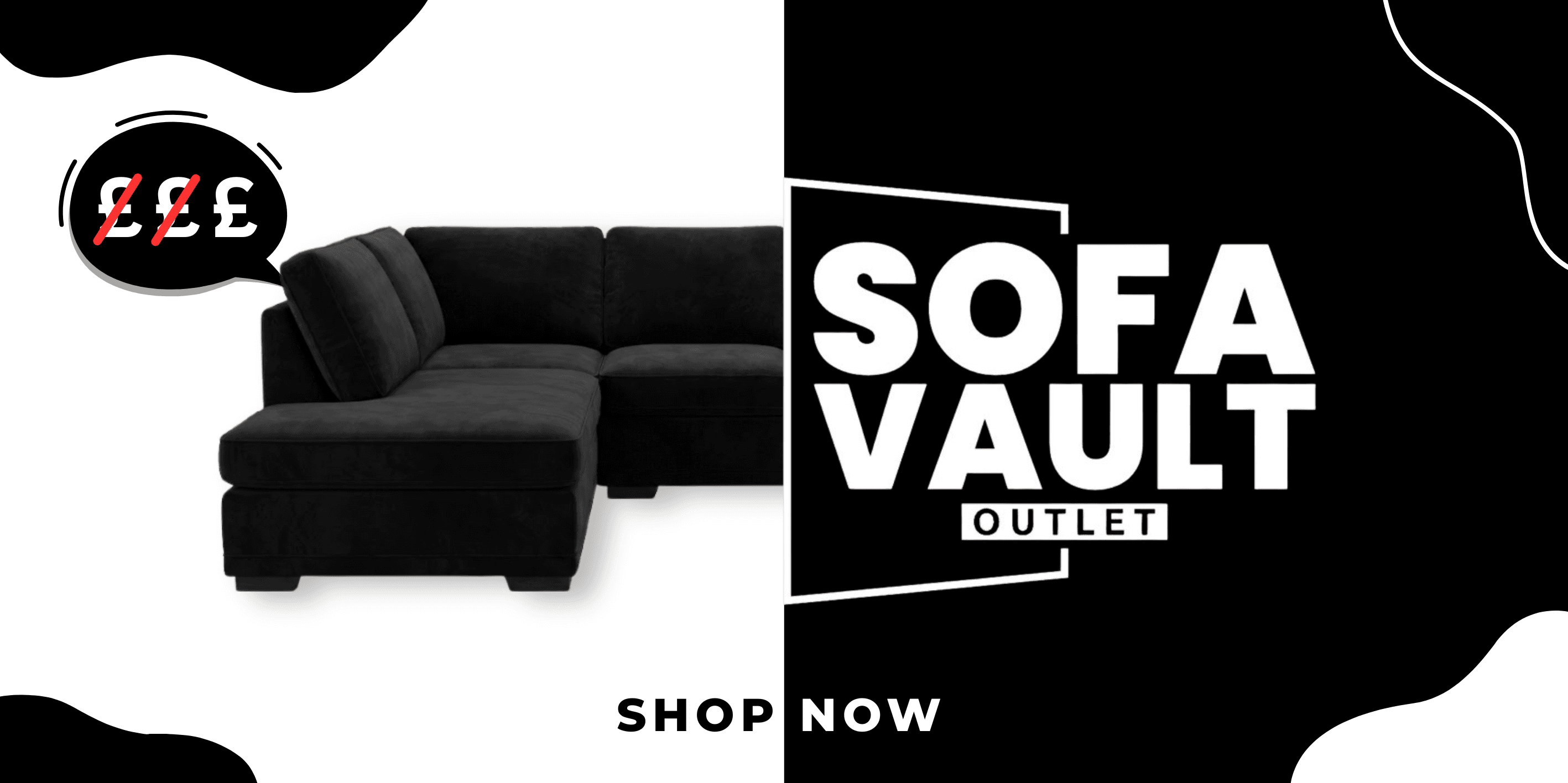 Sofa Vault Outlet — don't pay £££ for your new sofa. Shop now.