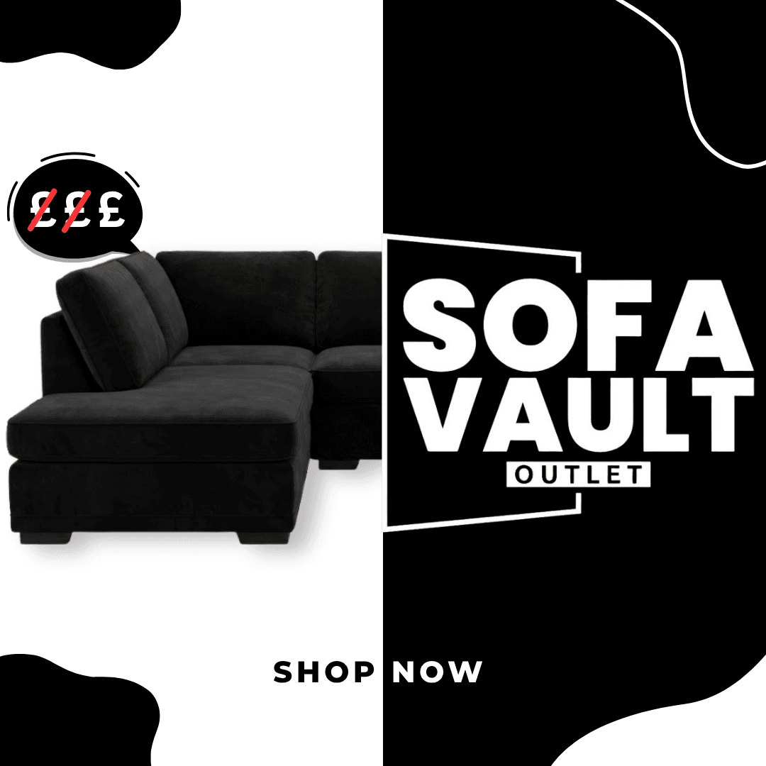 Sofa Vault Outlet — don't pay £££ for your new sofa. Shop now.